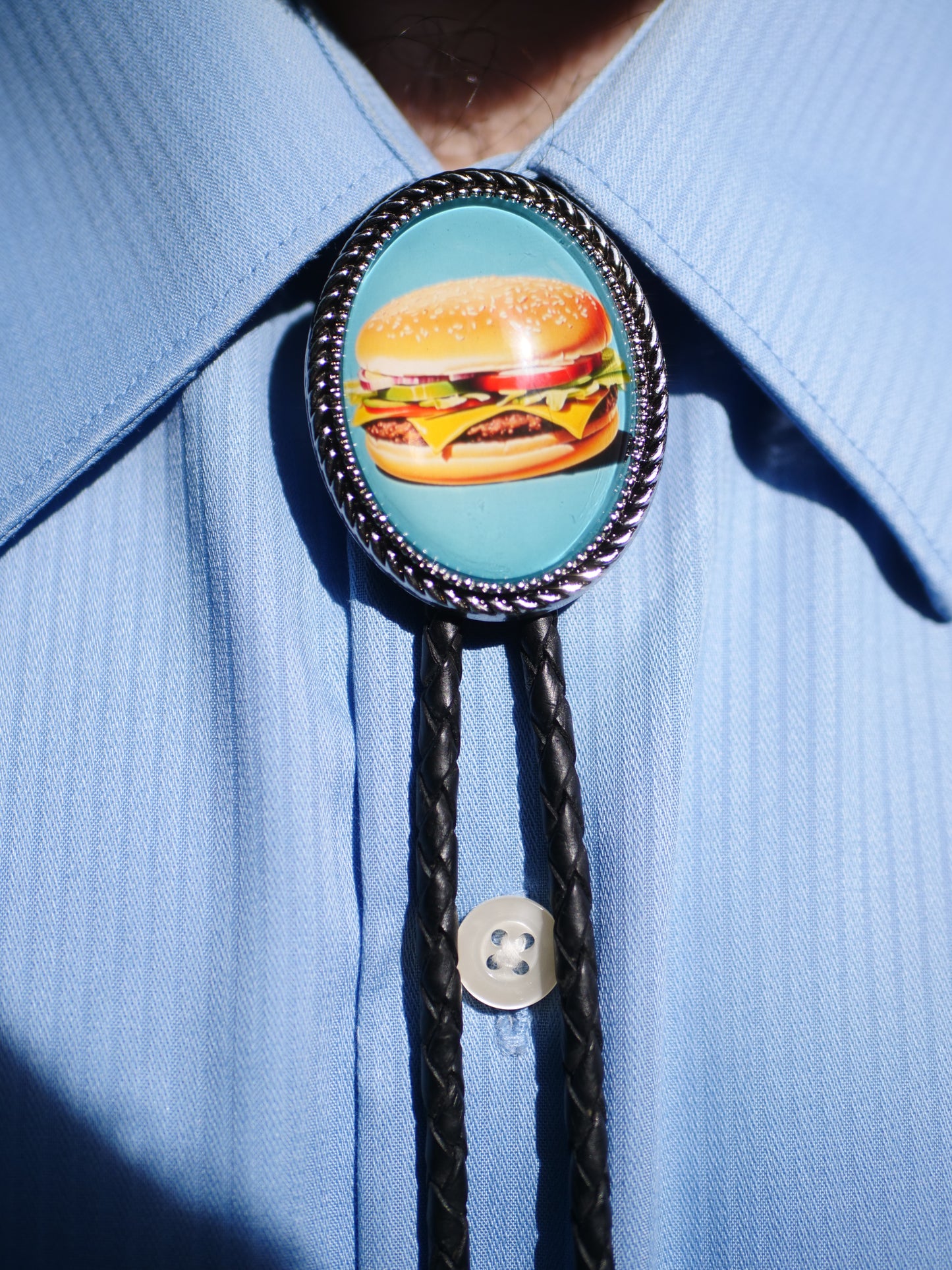 Cheeseburger Bolo Tie