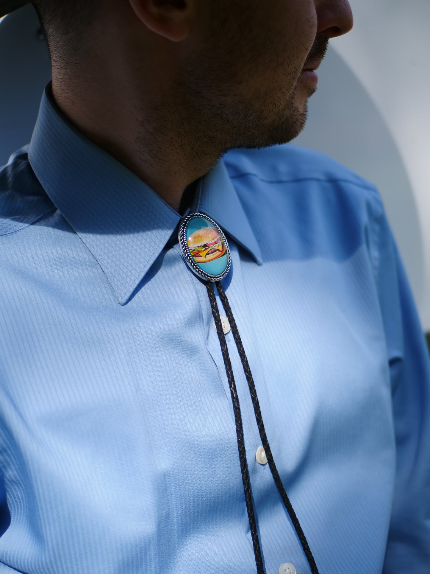 Cheeseburger Bolo Tie