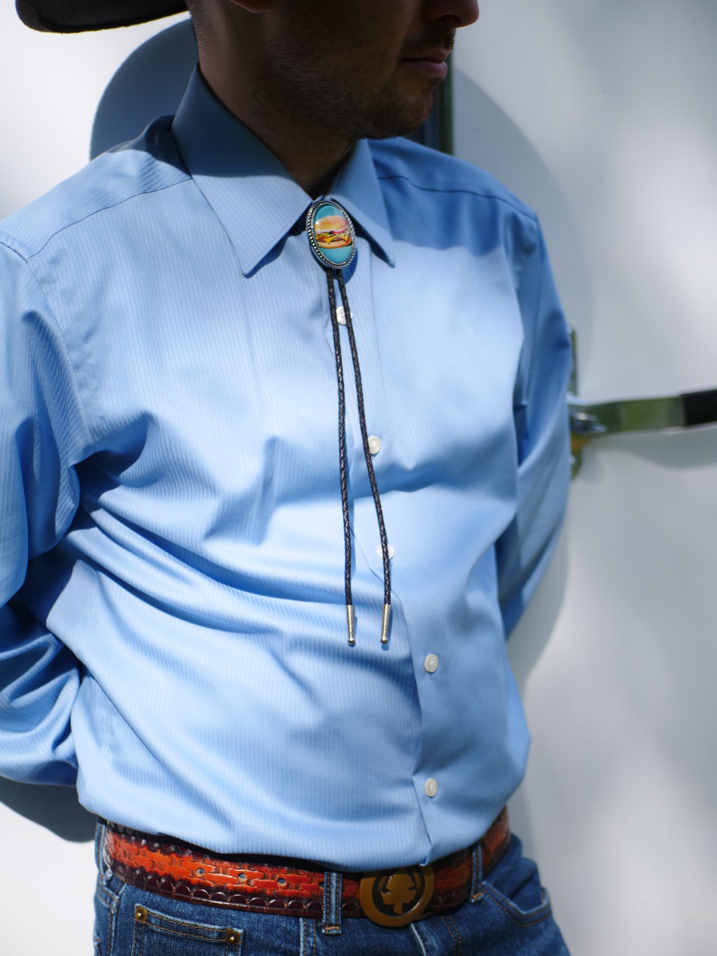 Cheeseburger Bolo Tie