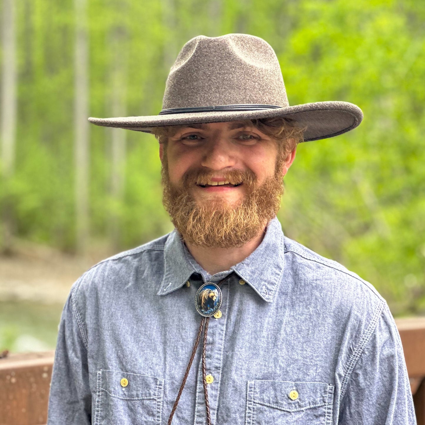 Brown Bear Blueberry Unisex Gift Bolo Tie