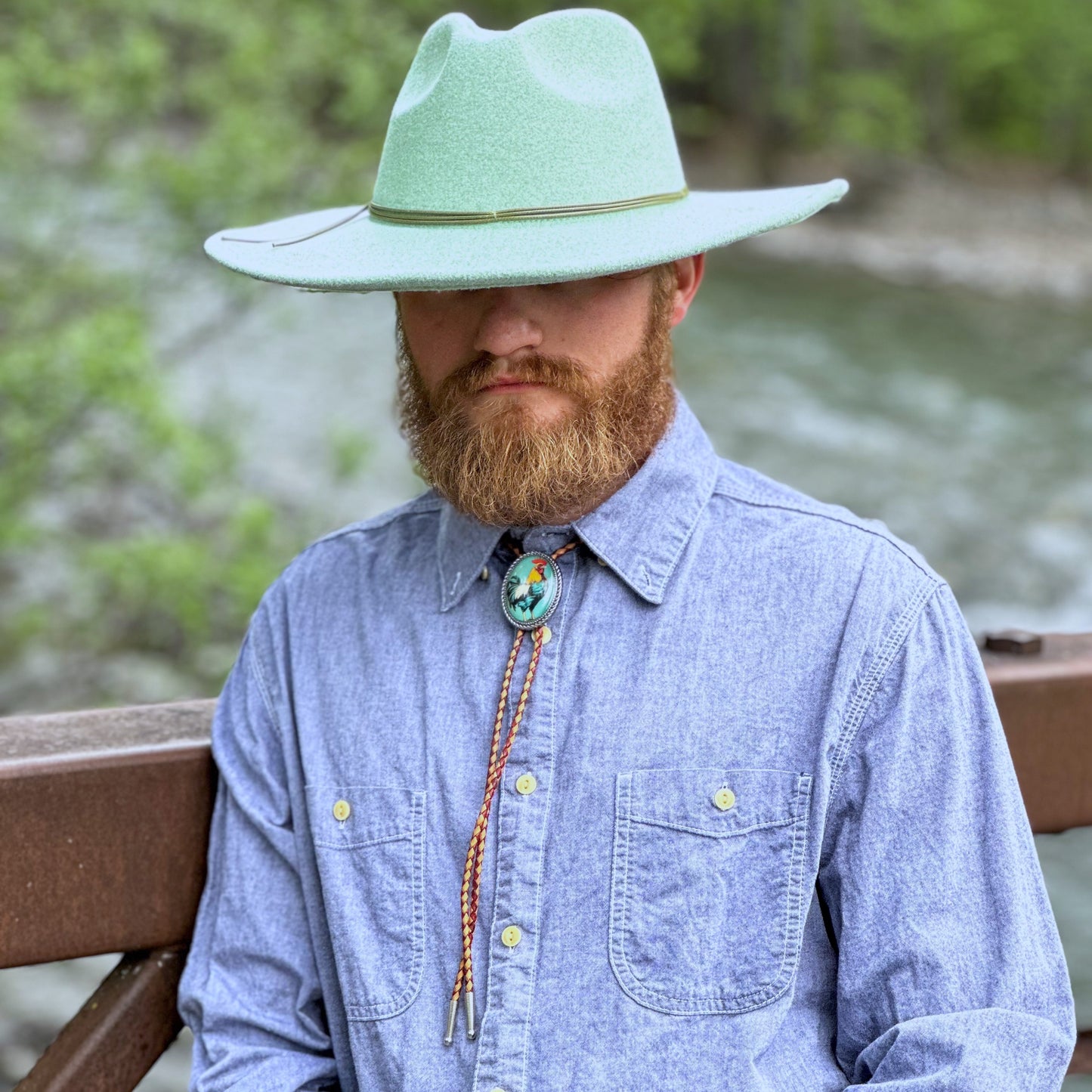 Rooster Unisex Gift Weddings Bolo Tie