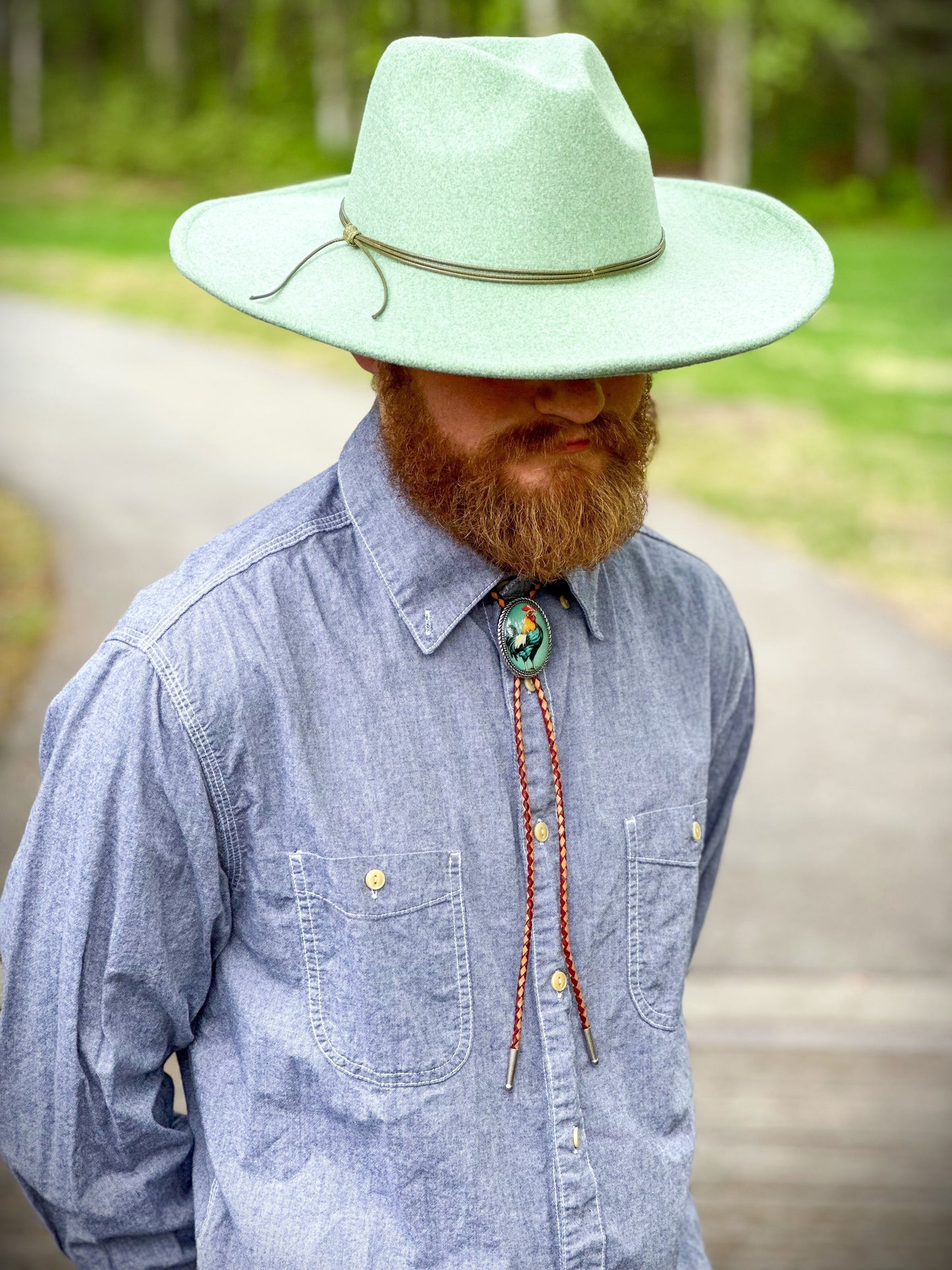 Rooster Unisex Gift Weddings Bolo Tie