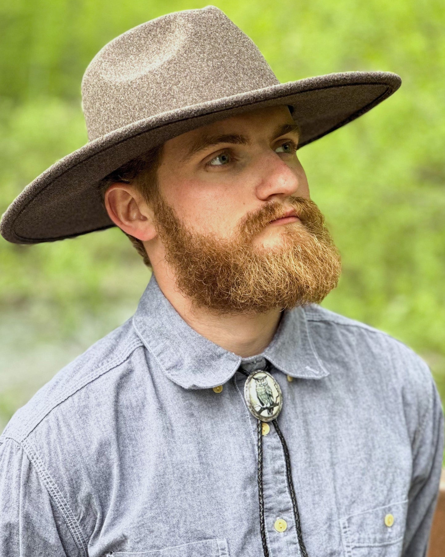 Owl Bolo Tie W/Personalized Cord Colors & Sizes