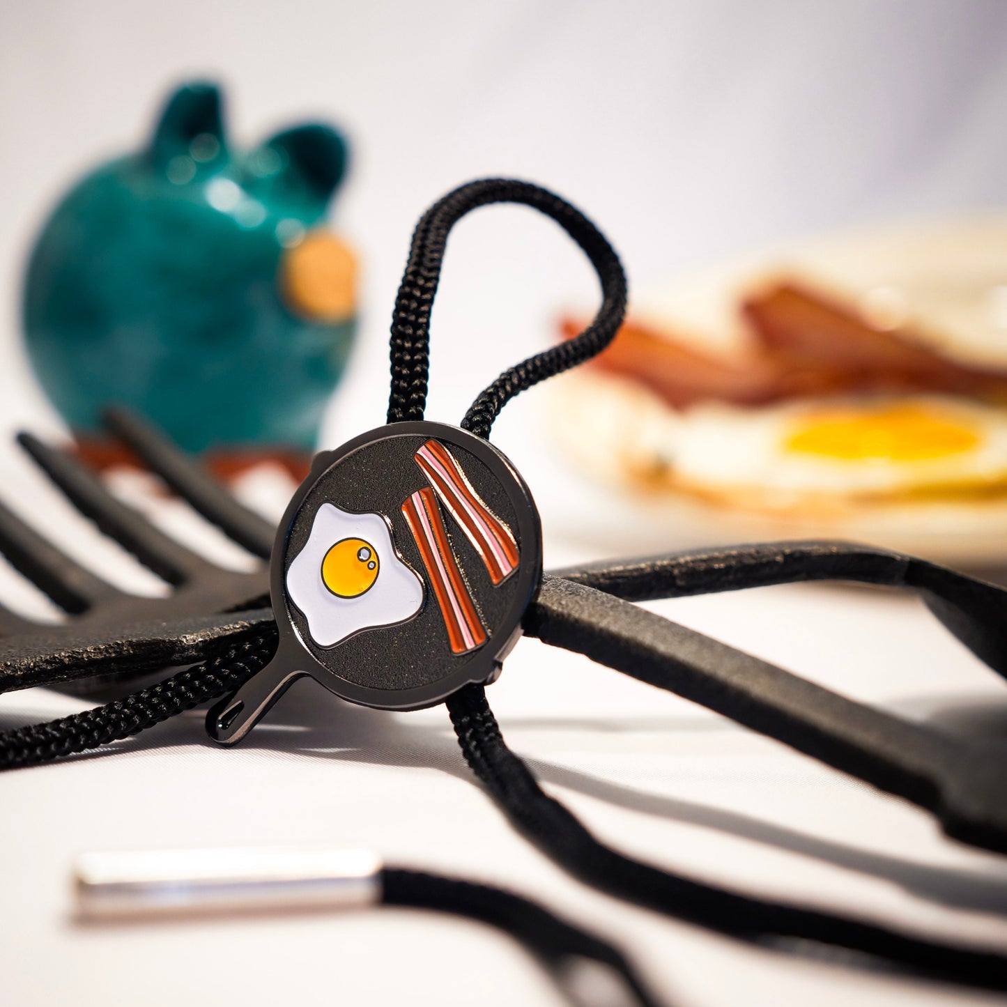 Eggs & Bacon Bolo Tie