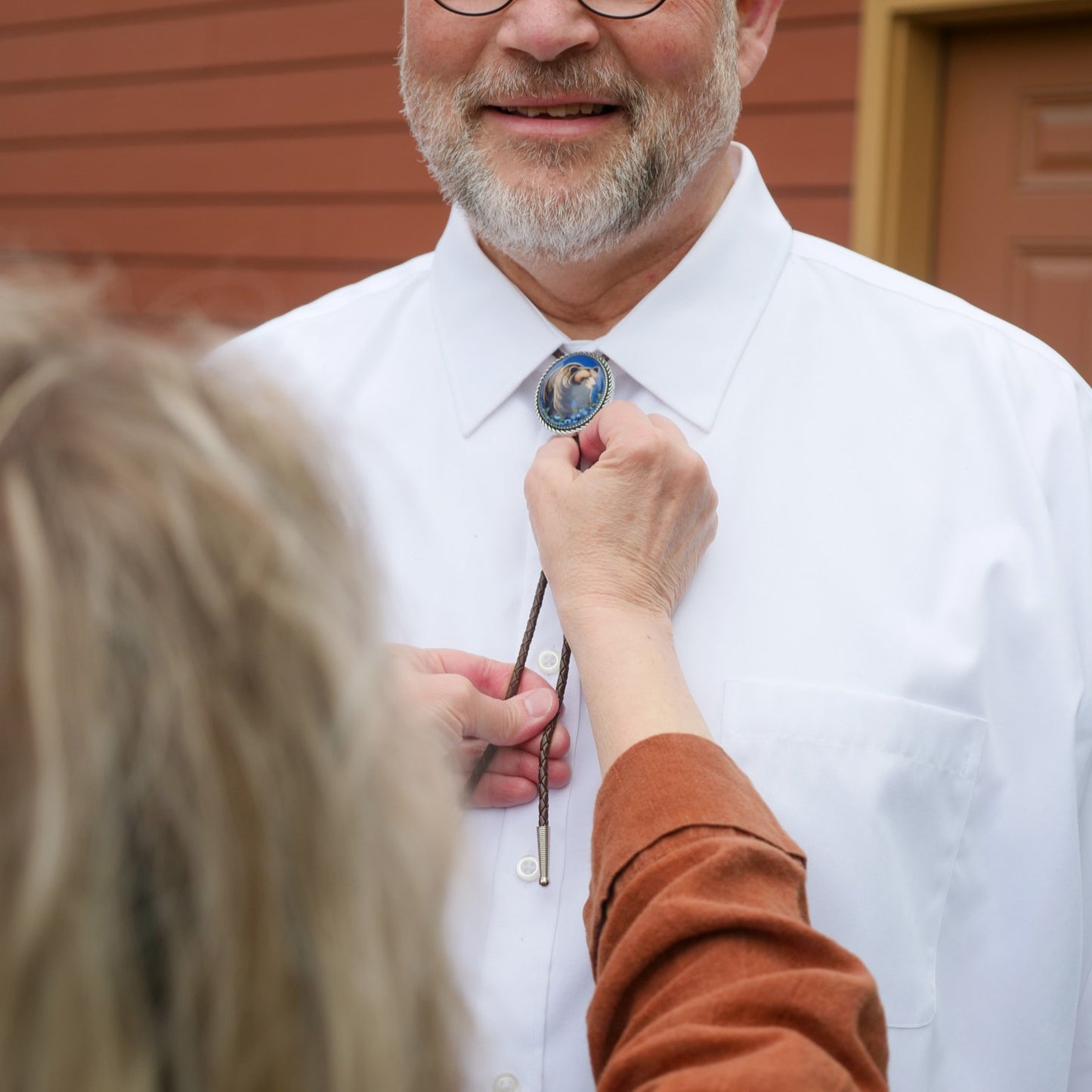 Brown Bear Blueberry Unisex Gift Bolo Tie