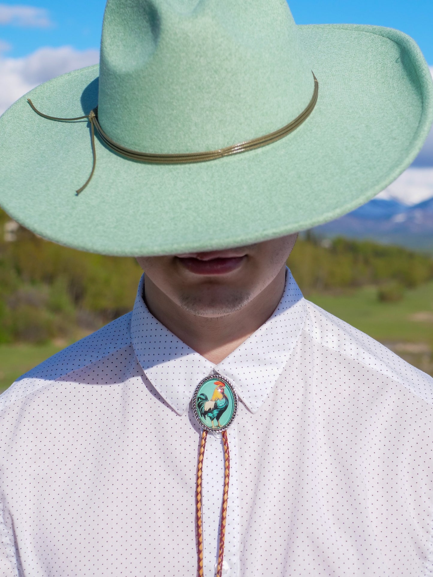 Rooster Unisex Gift Weddings Bolo Tie