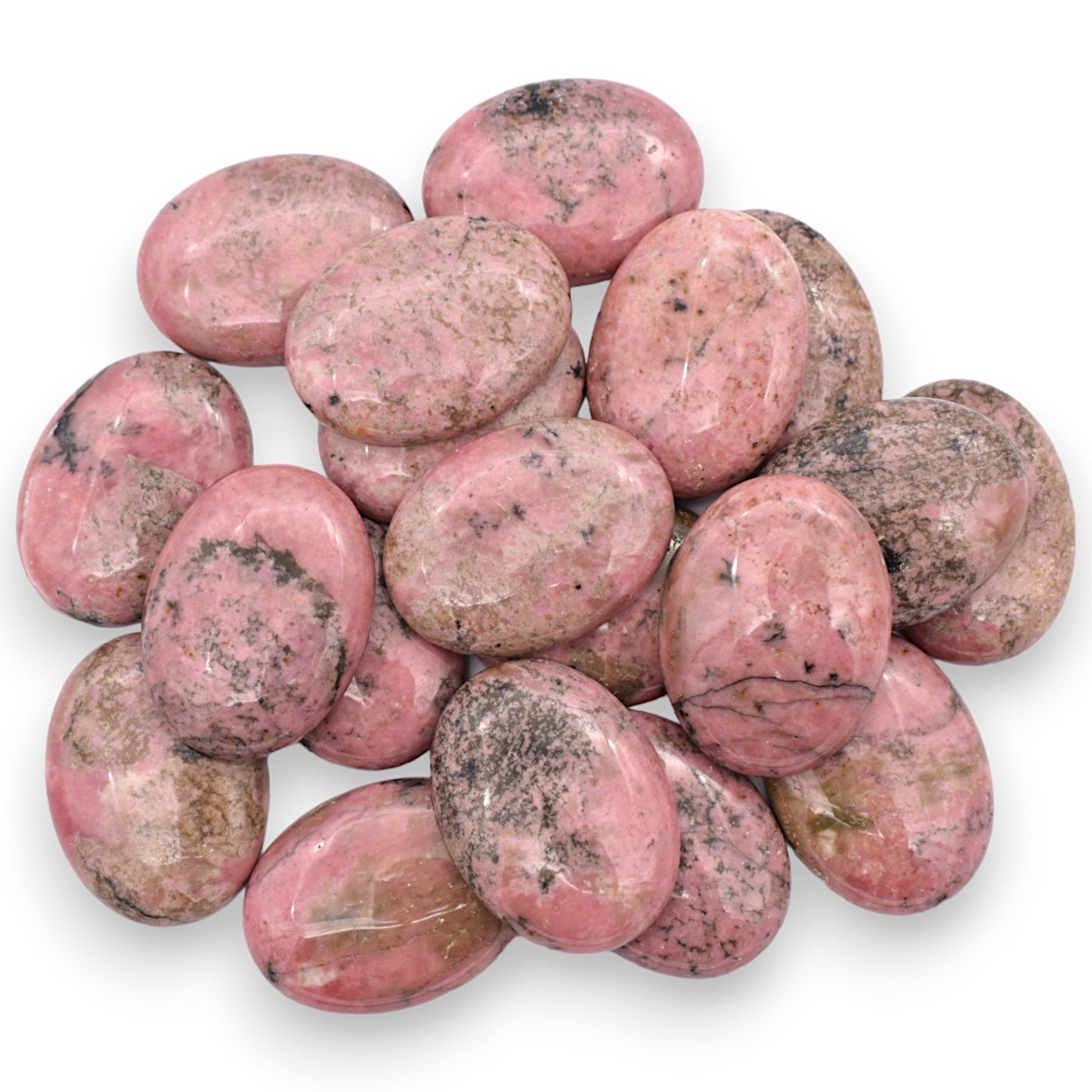 Pink Rhodonite Stone Bolo Tie