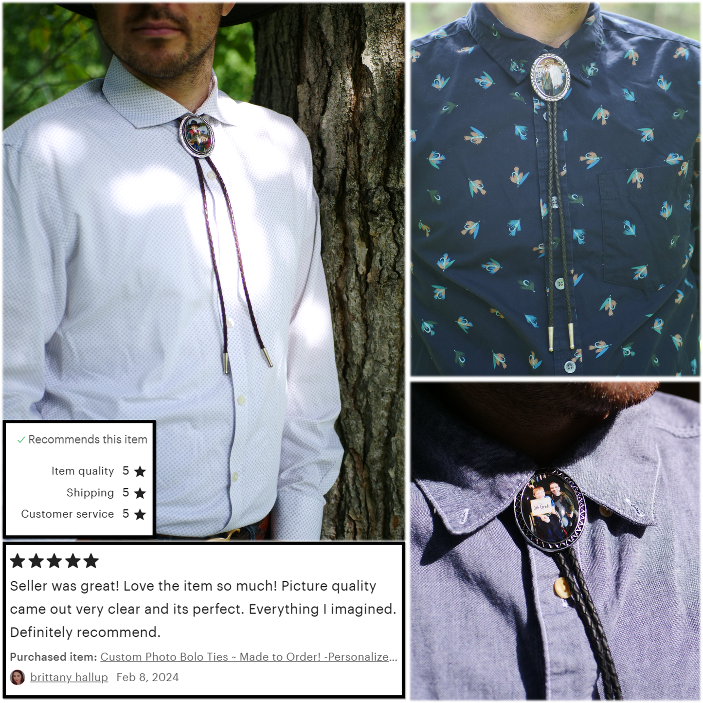 Custom Photo Bolo Ties