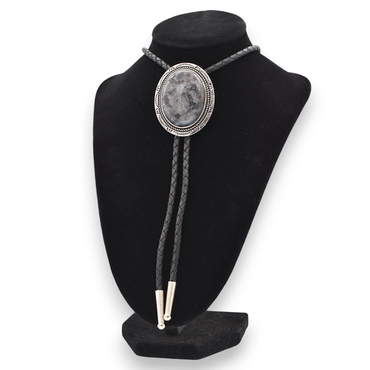 Spectrolite Stone Bolo Tie