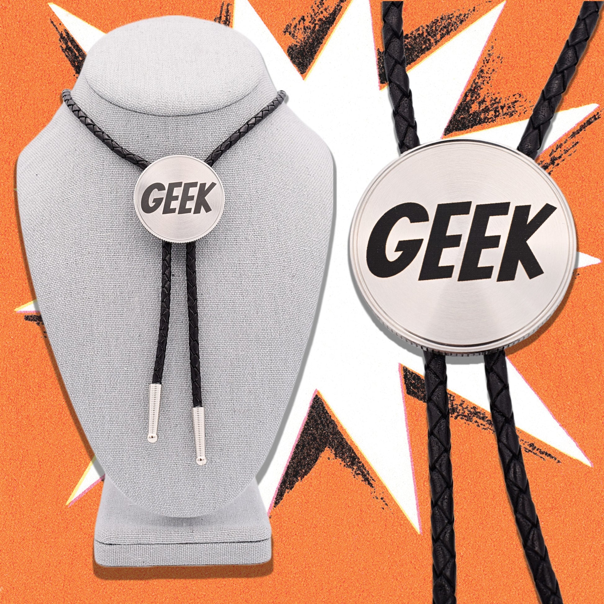 Bolo Tie,hat shirt mug,history buff nerd,cosplay armor,video game nerd,dorky dork,geeky geek,larping cosplay,nerdy glasses,computer tech,comic books,funko pop collector,eccentric quirky