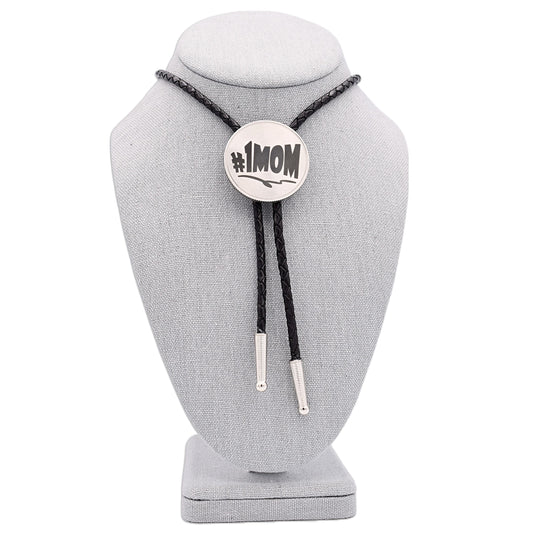 Bolo Tie,hat shirt mug,sticker pin brooch,shirt mug hat,money clip wallet,anniversary birth,number one mom,1 best mom,mother grandma,mom bolo tie,mom belt buckle,girl boss mom,country western mom