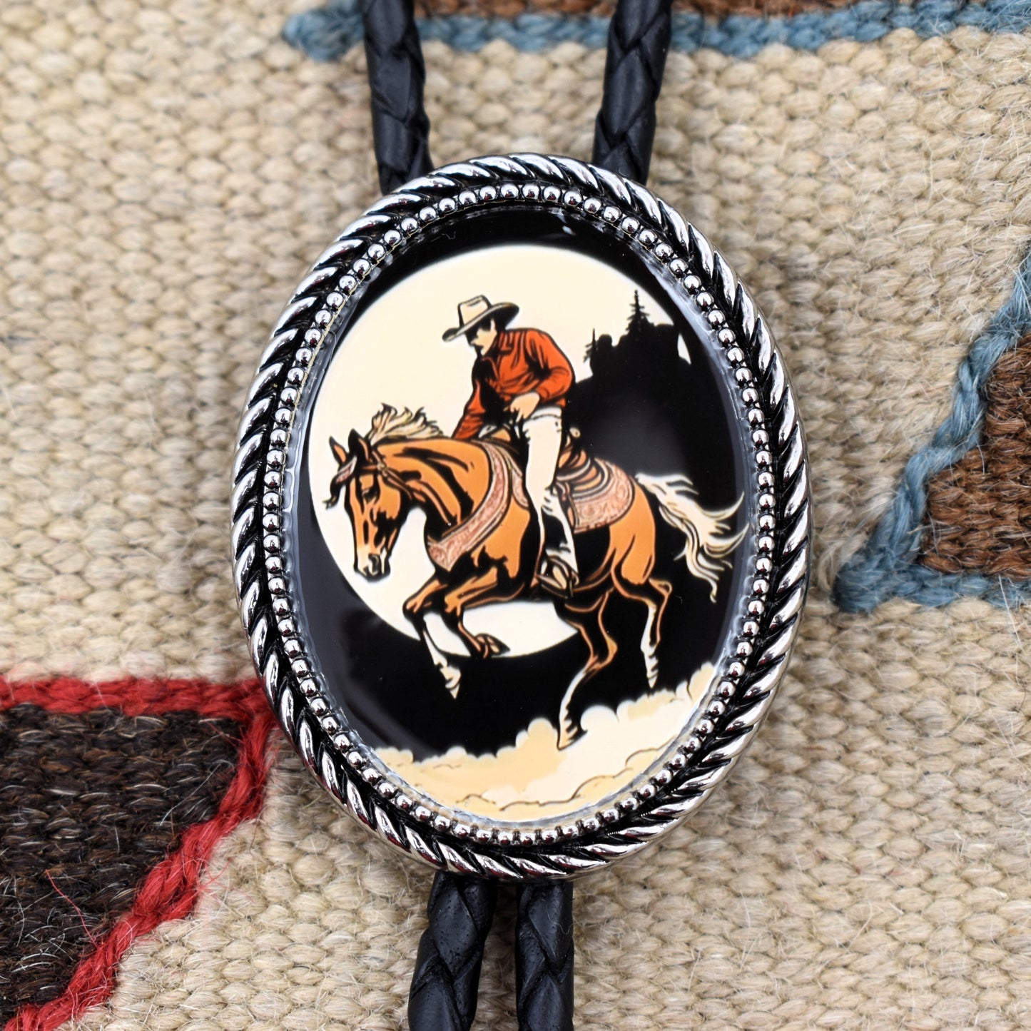 Wild West Bandit Outlaw Bolo Tie