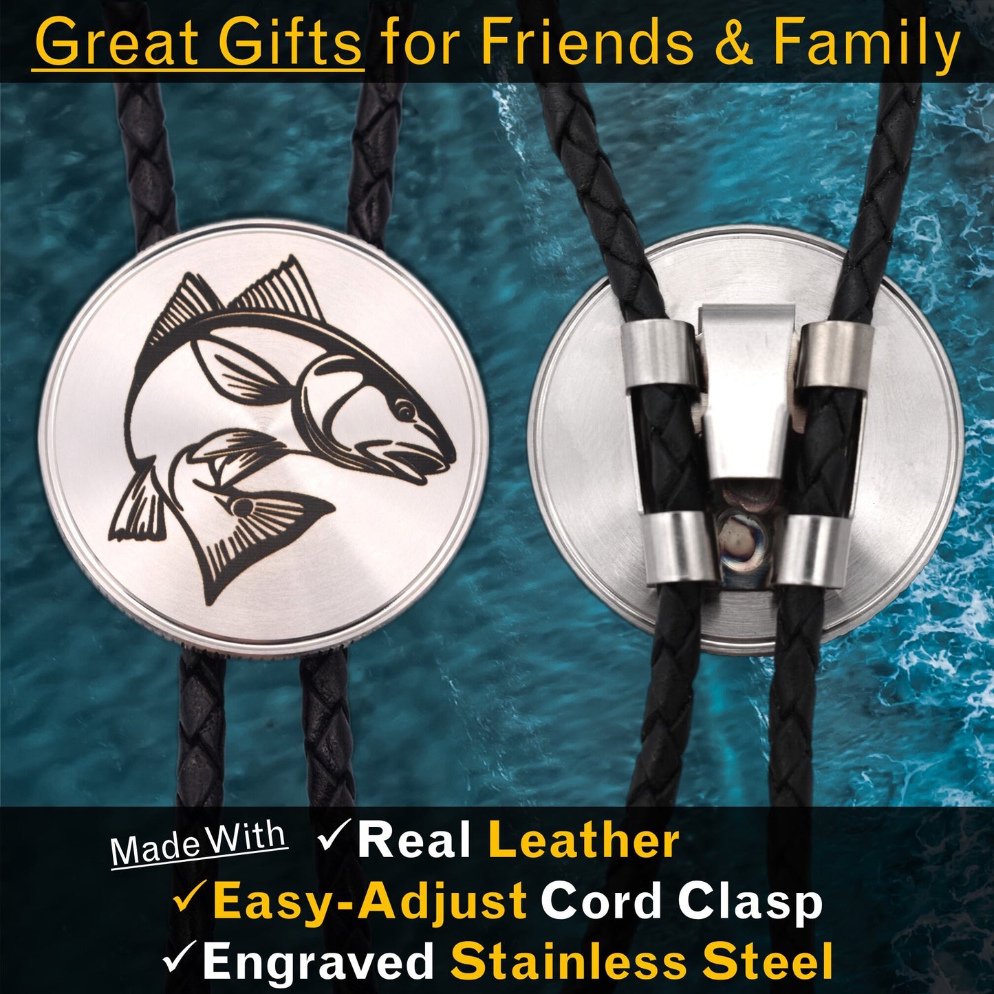 Redfish Bolo Tie