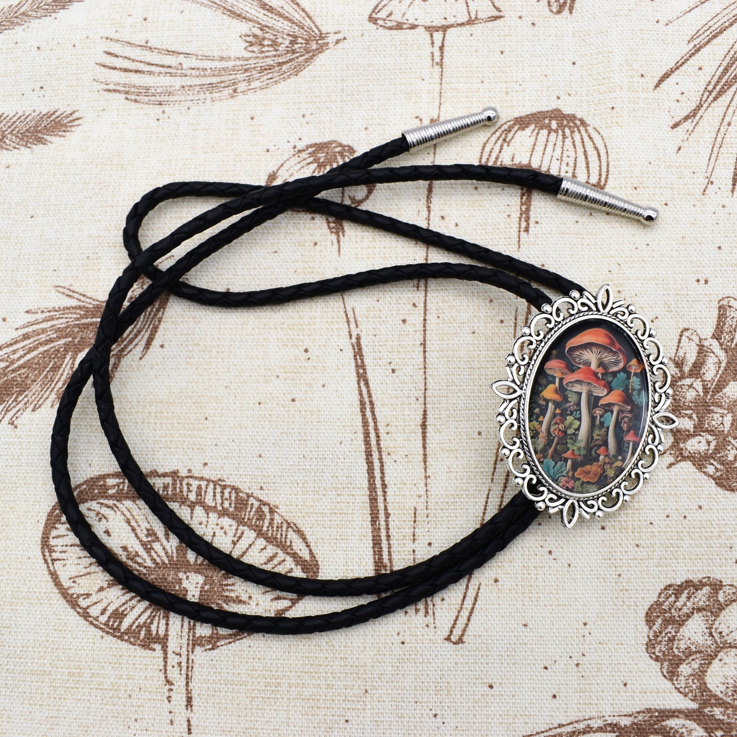 Magic Mushrooms Bolo Tie