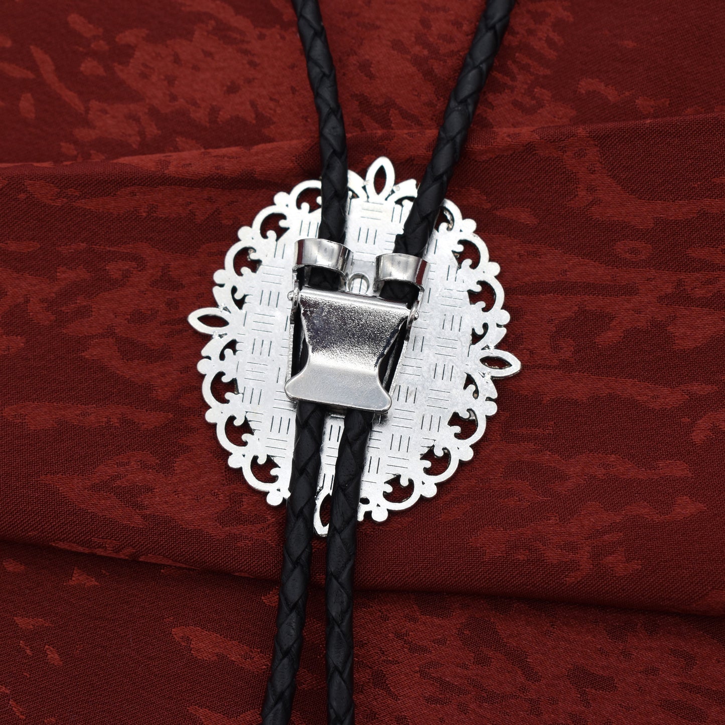 Dragonfly Lily Flowers Asian Wedding Bolo Tie