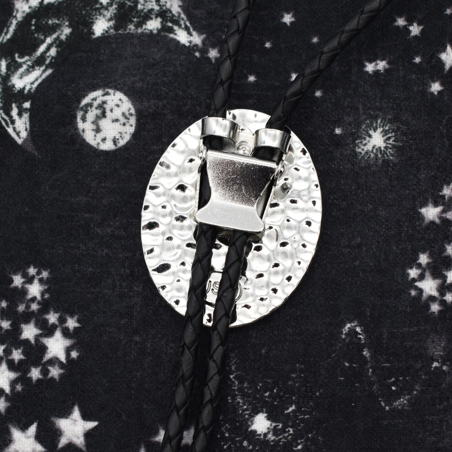 Vortex Swirl Fractal Art Tie-dye Bolo Tie