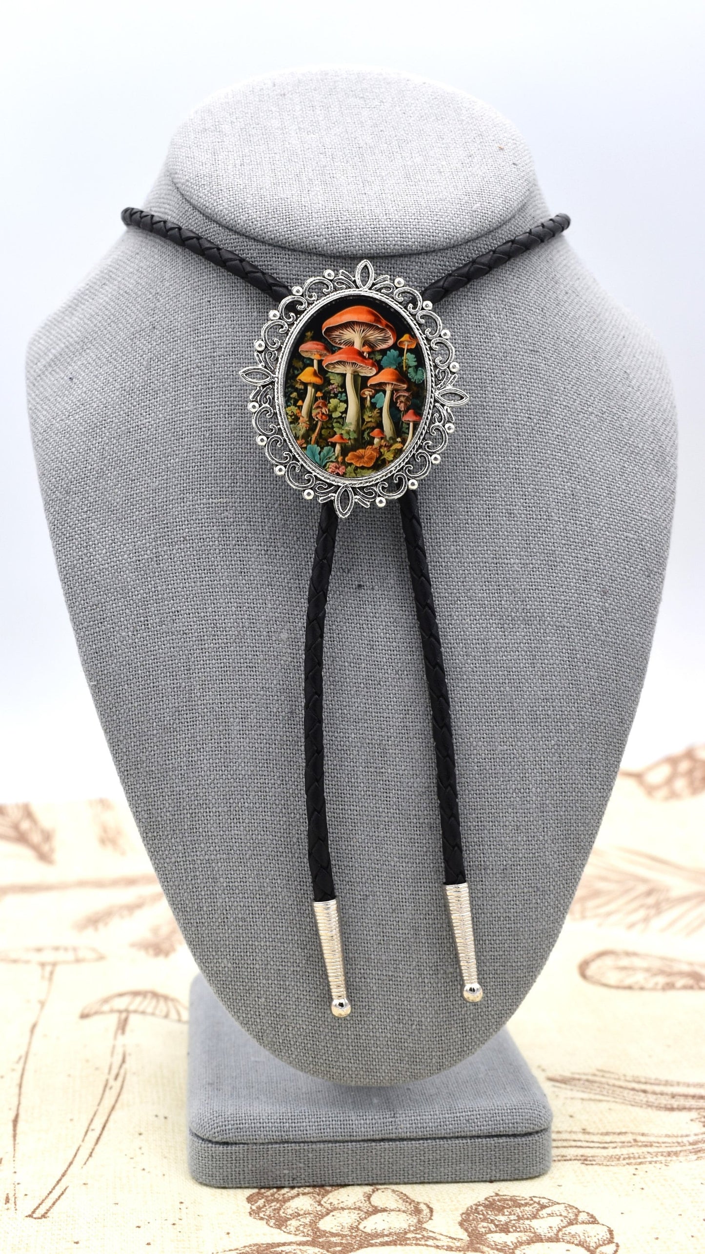 Magic Mushrooms Bolo Tie