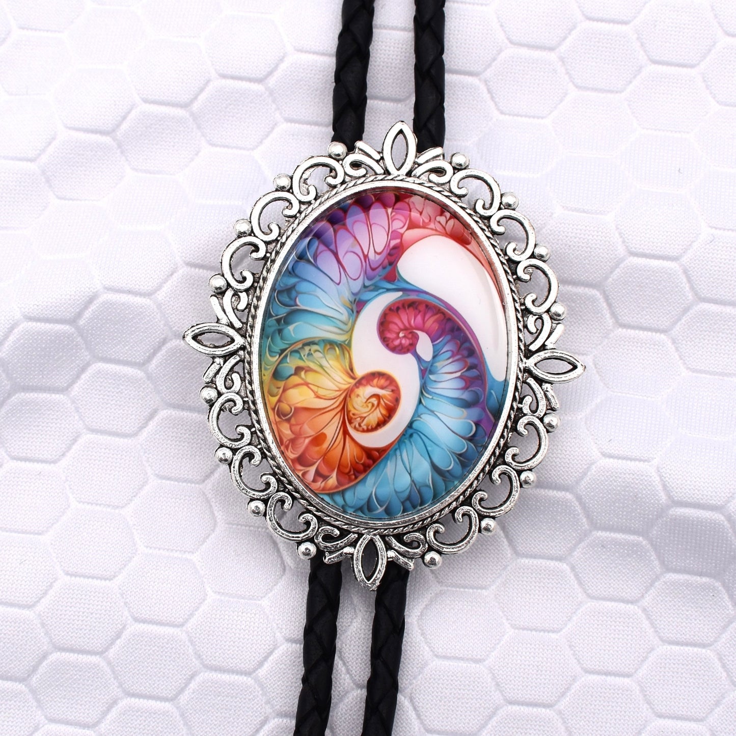 western wedding tie,handmade bolo tie,bola string bolo tie,mens bolo tie man,womens ladies bolo,custom personalized,magic mushrooms,mushroom bolo tie,shrooms bolo tie,hippie boho bolo,Fibonacci sequence,nautilus swirl,lava lamp color