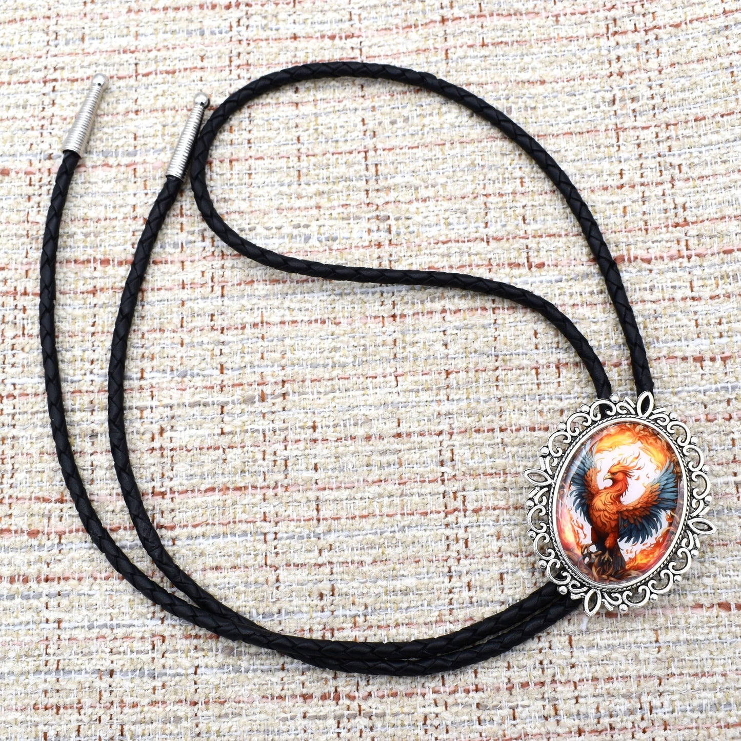 Phoenix Fantasy Mythical Bird Creature Bolo Tie