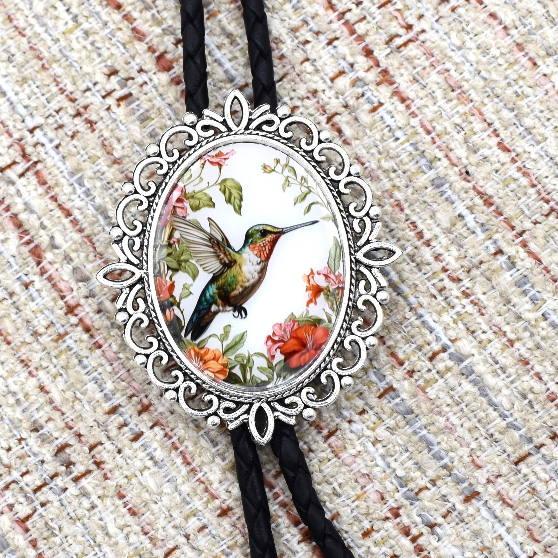 western wedding tie,handmade bolo tie,western lariat bolo,mens bolo tie man,womens ladies bolo,custom personalized,hippie boho bolo,asian art culture,bamboo temple,dragonfly bolo tie,lily pad pond lake,hummingbird feeder,hummingbird bolo