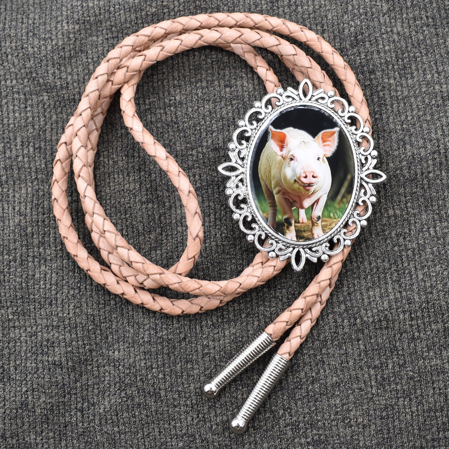 Pig Women's Boho Cute Gift Bolo Tie