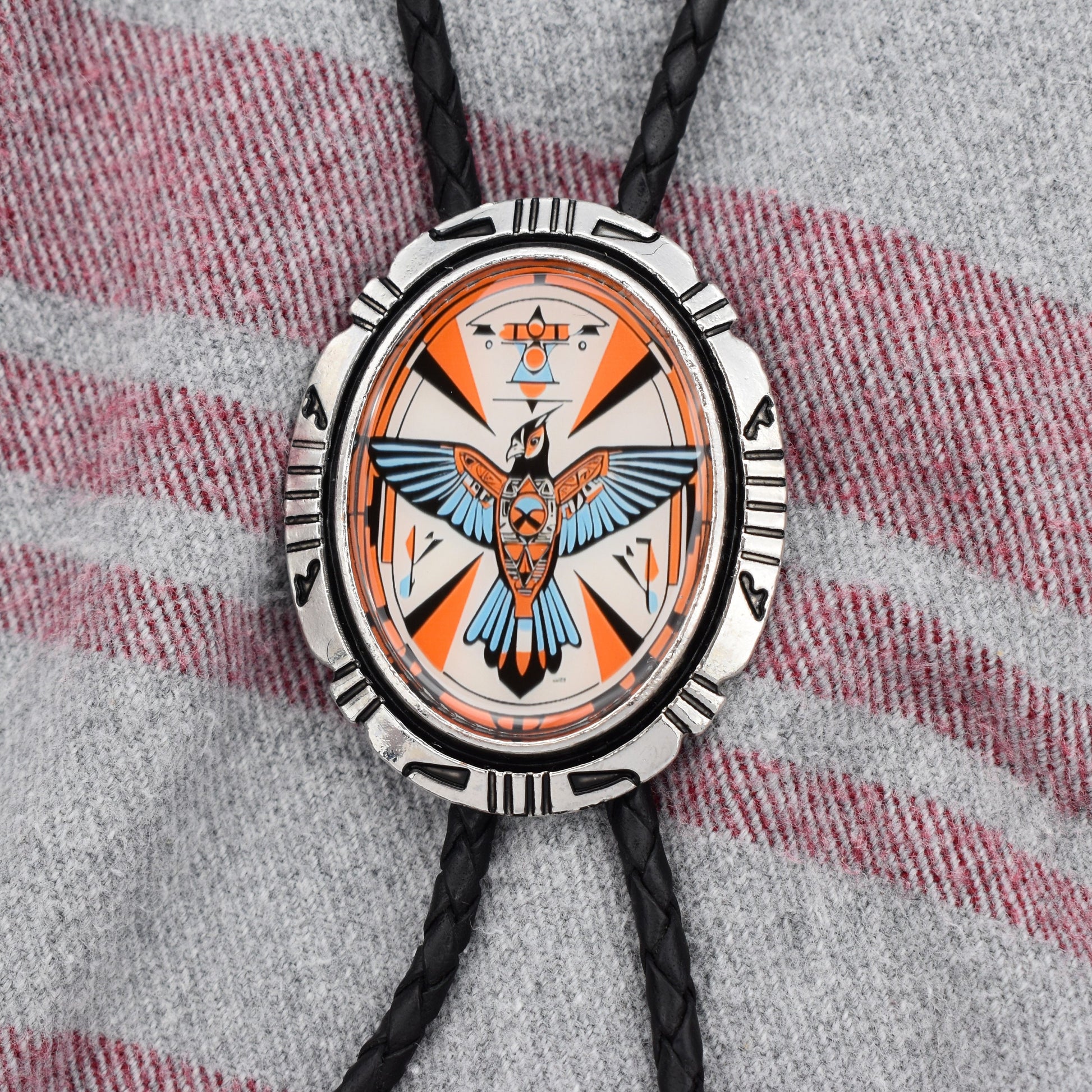 bola string bolo tie,western lariat bolo,mens bolo tie man,womens ladies bolo,custom personalized,thunderbird buckle,peyote bird bolo,southwestern necktie,american indian,native american,turquoise bolo tie,sterling silver tie,post malone bolo