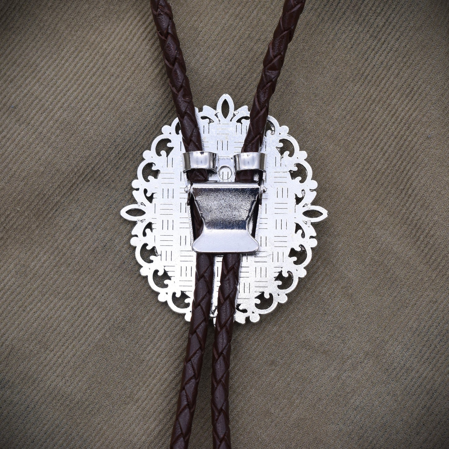 Cactus Flower Western Cowgirl Boho Bolo Tie