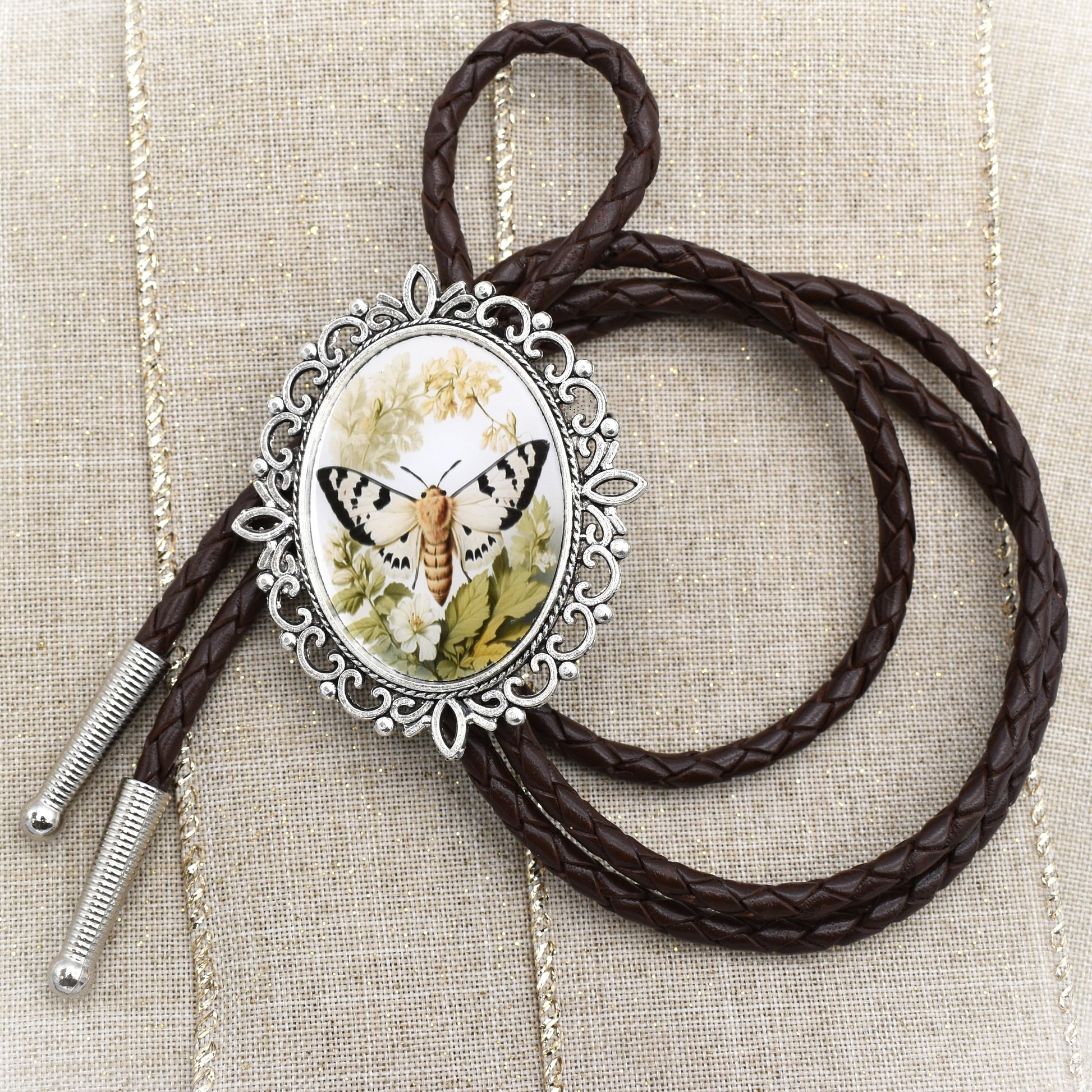 handmade bolo tie,western lariat bolo,womens ladies bolo,hippie boho bolo,whimsical moth bolo,floral garden art,hippy hippie boho,avant garde,art noveau design,cute bolo tie,bolo tie bolo ties,butterfly firefly,beyonce bolo tie