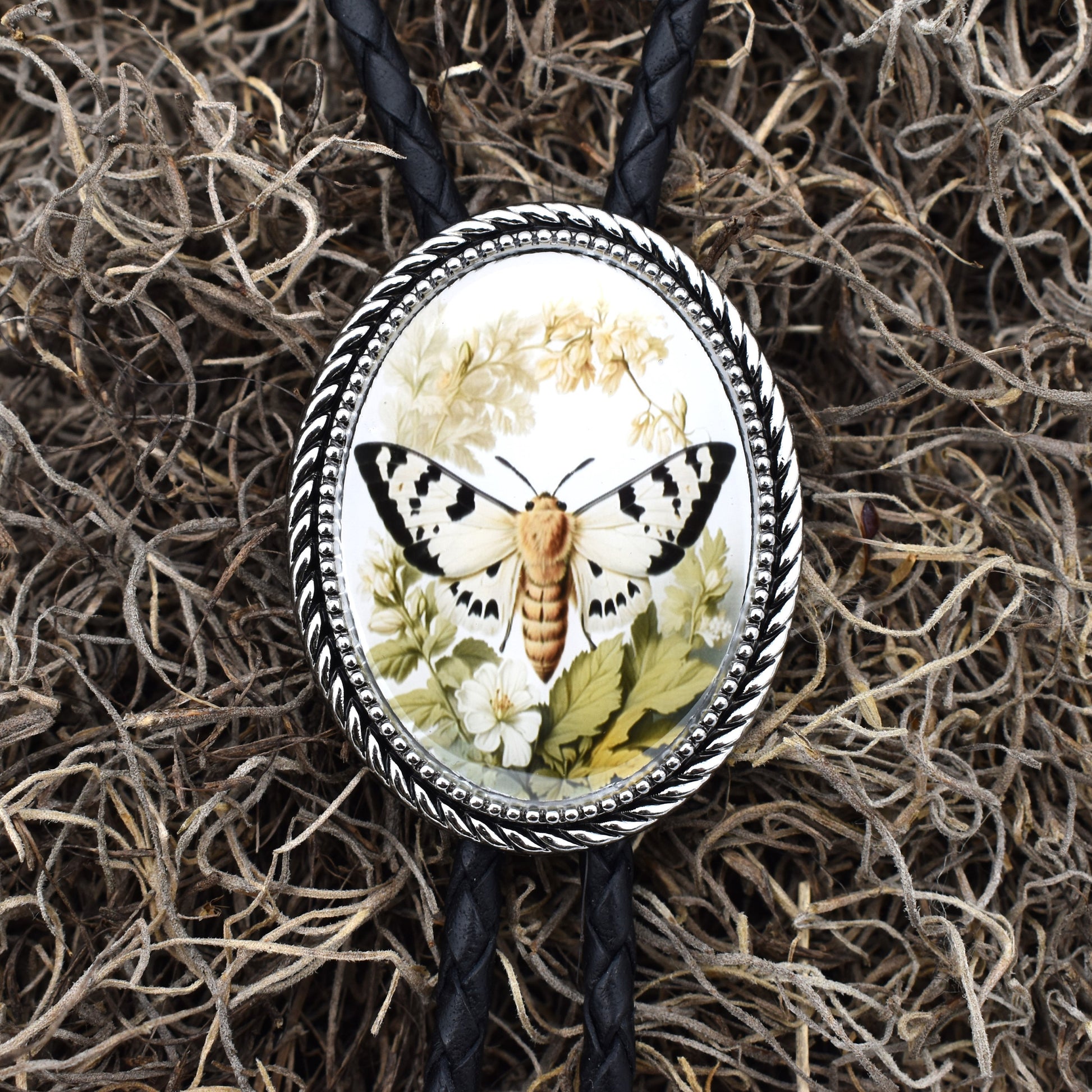 handmade bolo tie,western lariat bolo,womens ladies bolo,hippie boho bolo,whimsical moth bolo,hippy hippie boho,art noveau design,bolo tie bolo ties,butterfly firefly,florist gardener,vintage bolo tie,nature lover gift,boho cottagecore