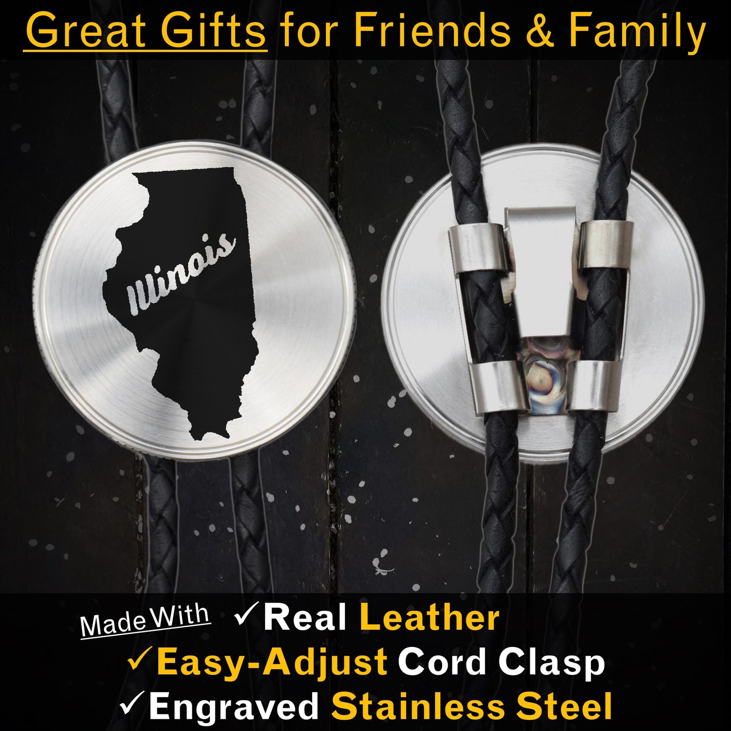 Illinois Bolo Tie