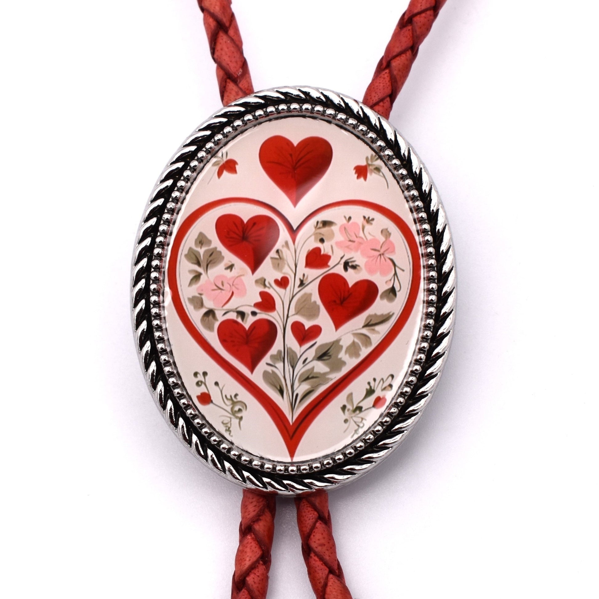 western wedding tie,handmade bolo tie,womens ladies bolo,red bolo tie,lariat necklace,women woman bolo,ladies girls tie,heart pendant,heart bolo tie,red heart valentine,valentines day gift,heart necklace,custom valentine