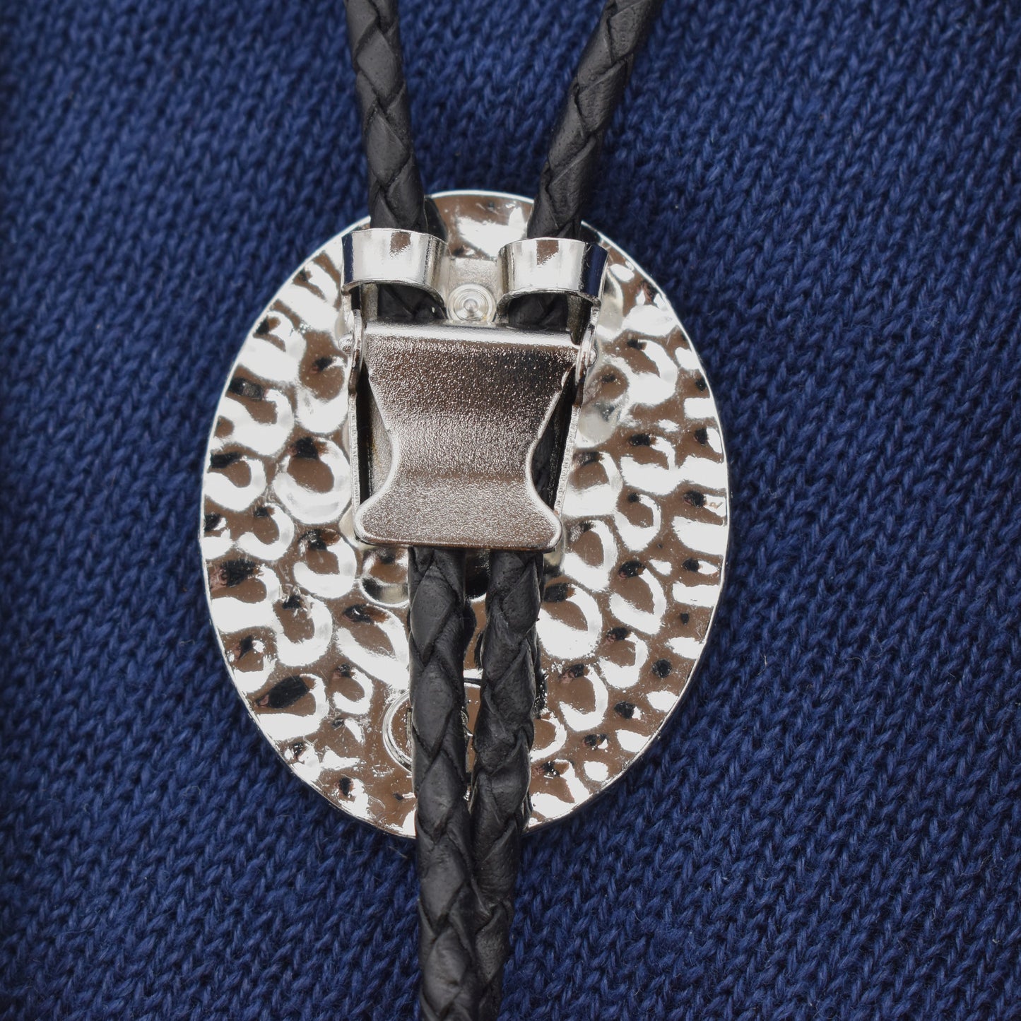 Black Wolf Personalized Cord Color Bolo Tie