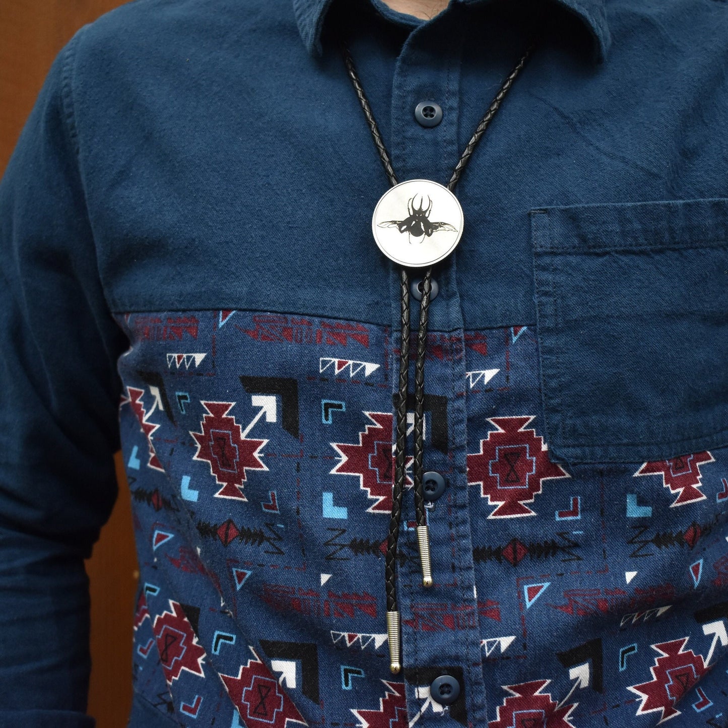 Atlas Beetle Scarab Bolo Tie