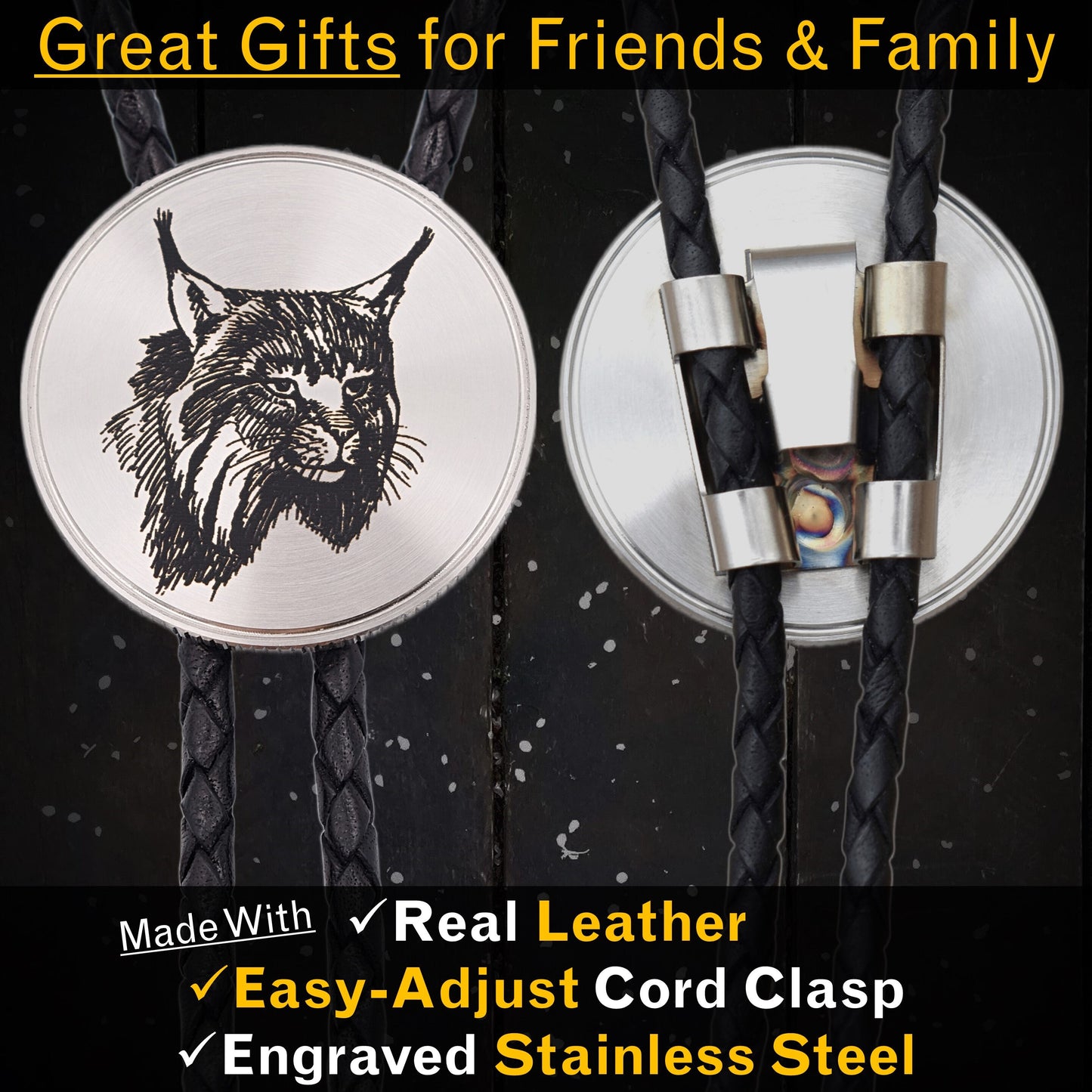 Lynx Bolo Tie