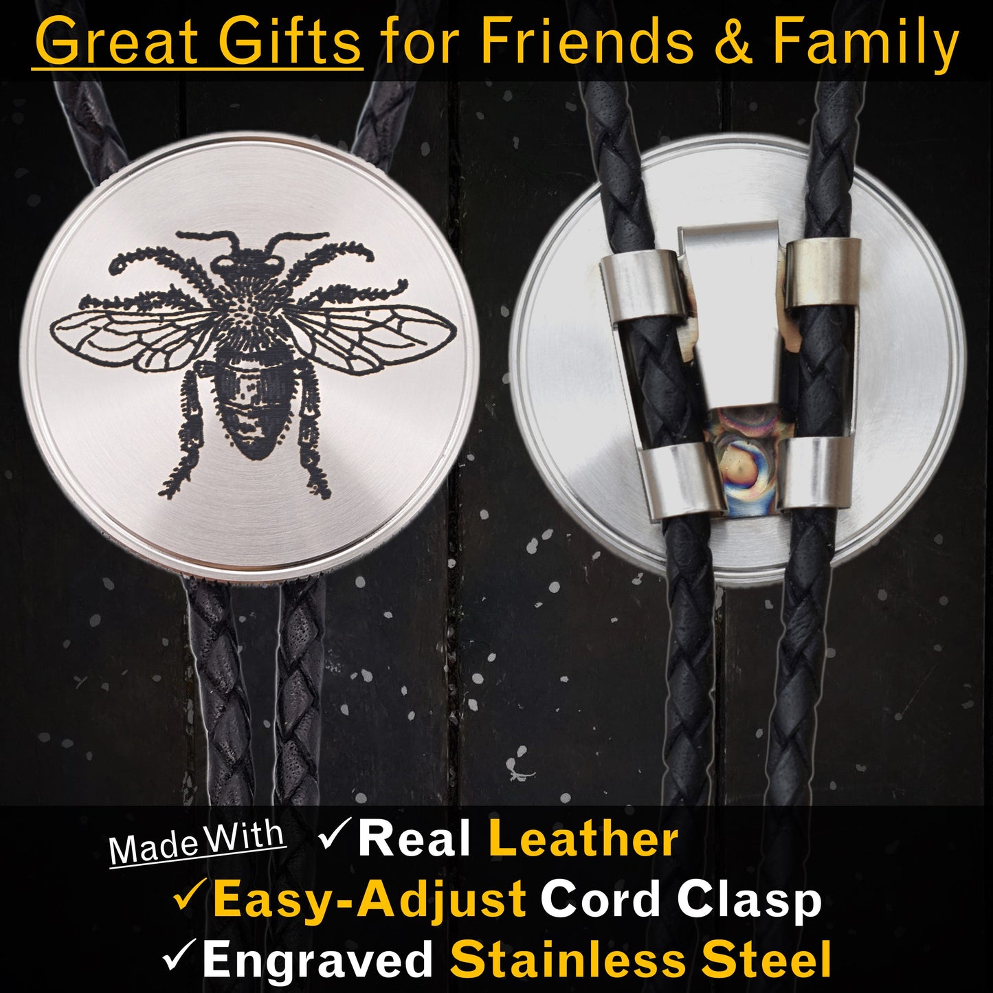 Honeybee Bolo Tie