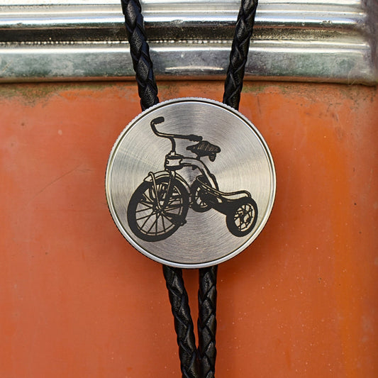 Bolo Tie,womens ladies bolo,vintage bicycle,1950s pinup poster,antique tricycle,typewriter shirt hat,sticker mug glass,bicycle collector,toy collector,antique toys,antique bicycles,folk art bolo tie,folk art belt buckle