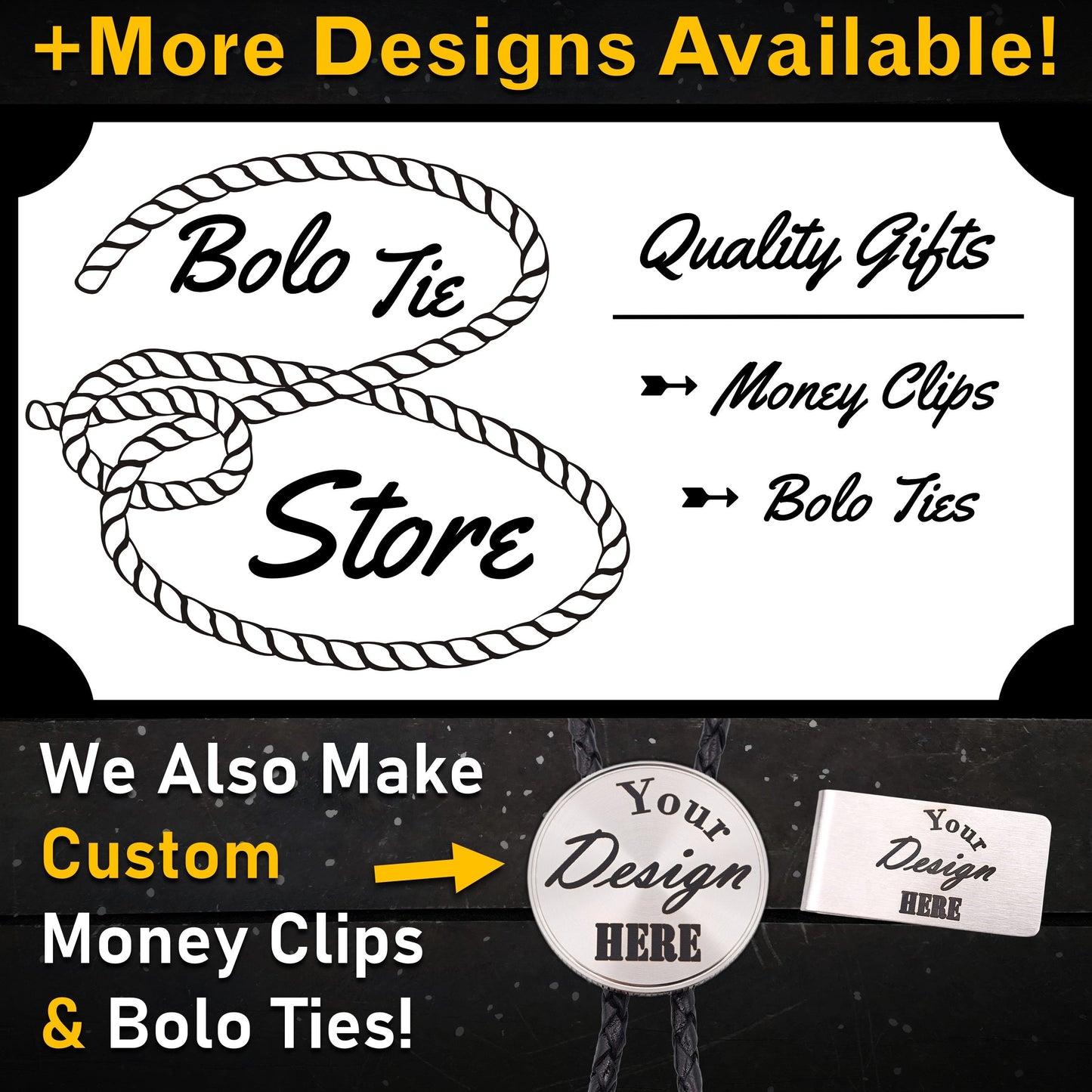 Bolo Tie Statement No Fucks