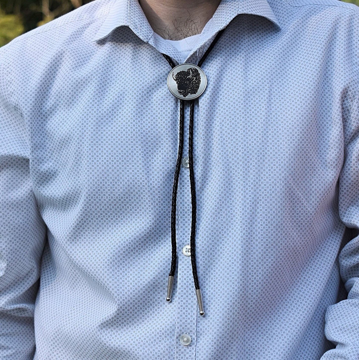 American Bison Bolo Tie