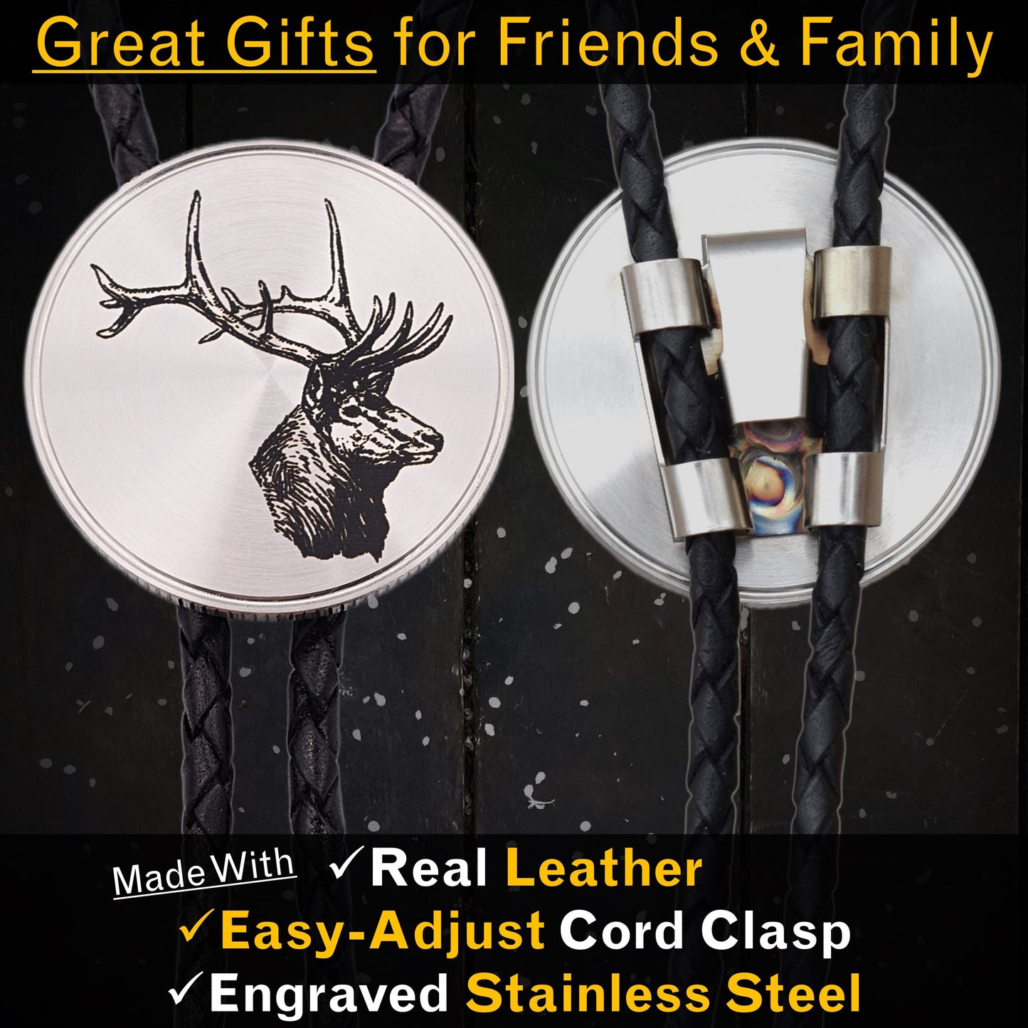 Elk Bolo Tie