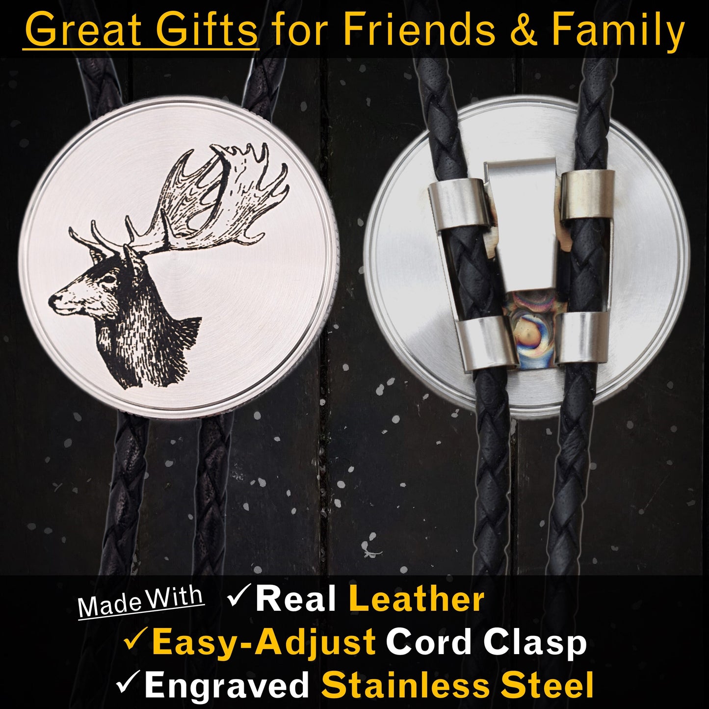 Fallow Deer Bolo Tie