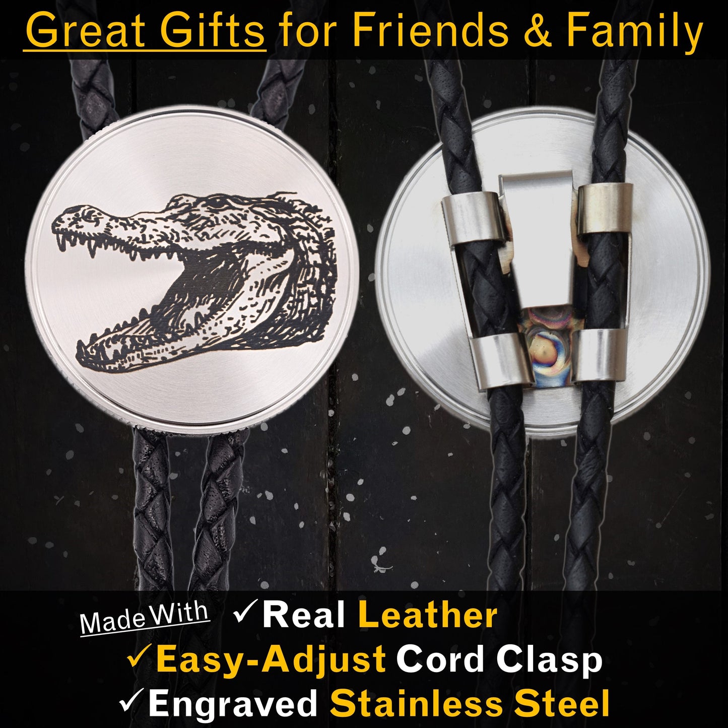 Alligator Bolo Tie