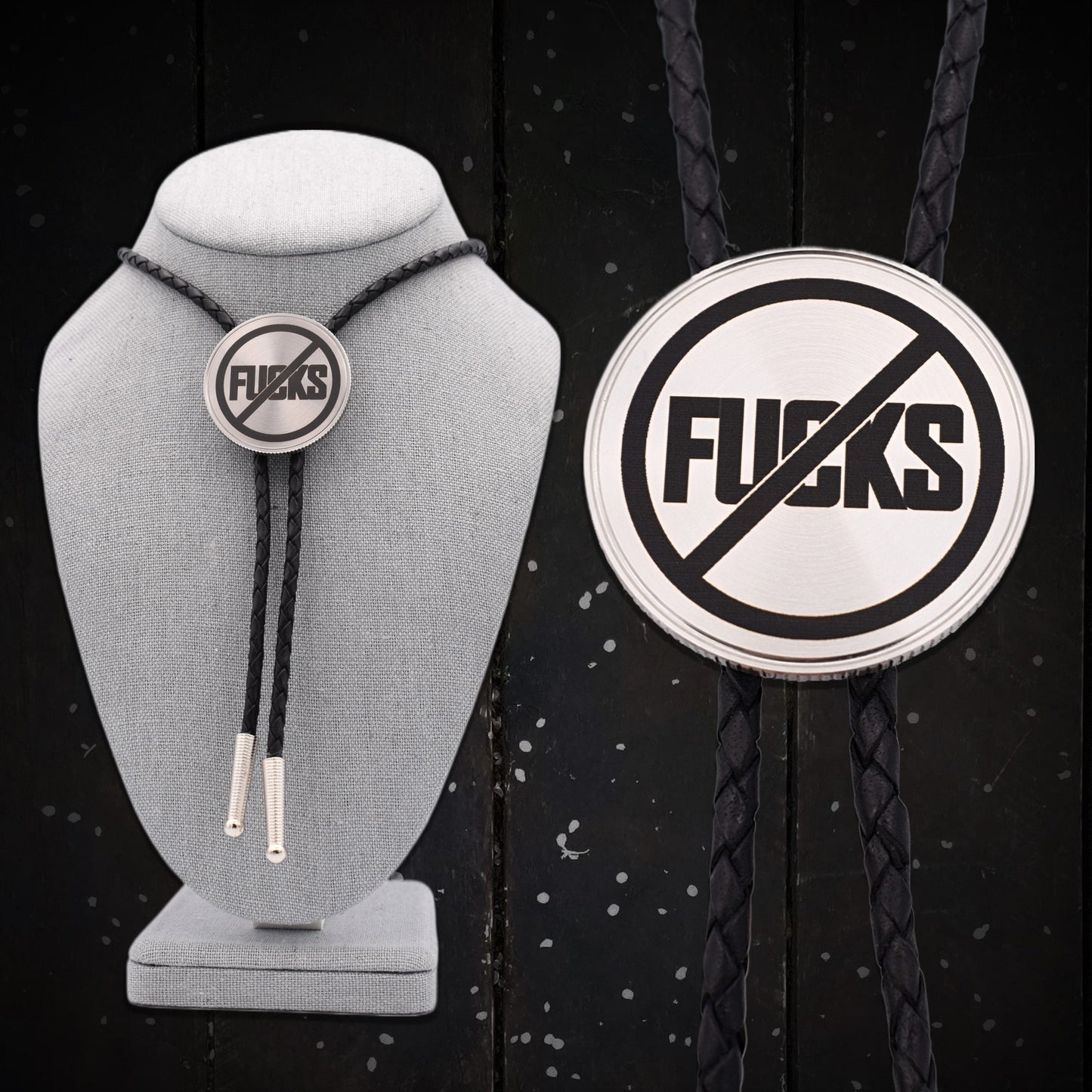 Bolo Tie,bat bolo tie,insect bolo tie,skull bolo tie,punk metal necklace,choker necklace,choker bolo tie,bad bitch,yolo live life,no fucks,FUCK bolo tie,statement rude punk,slut whore fuck