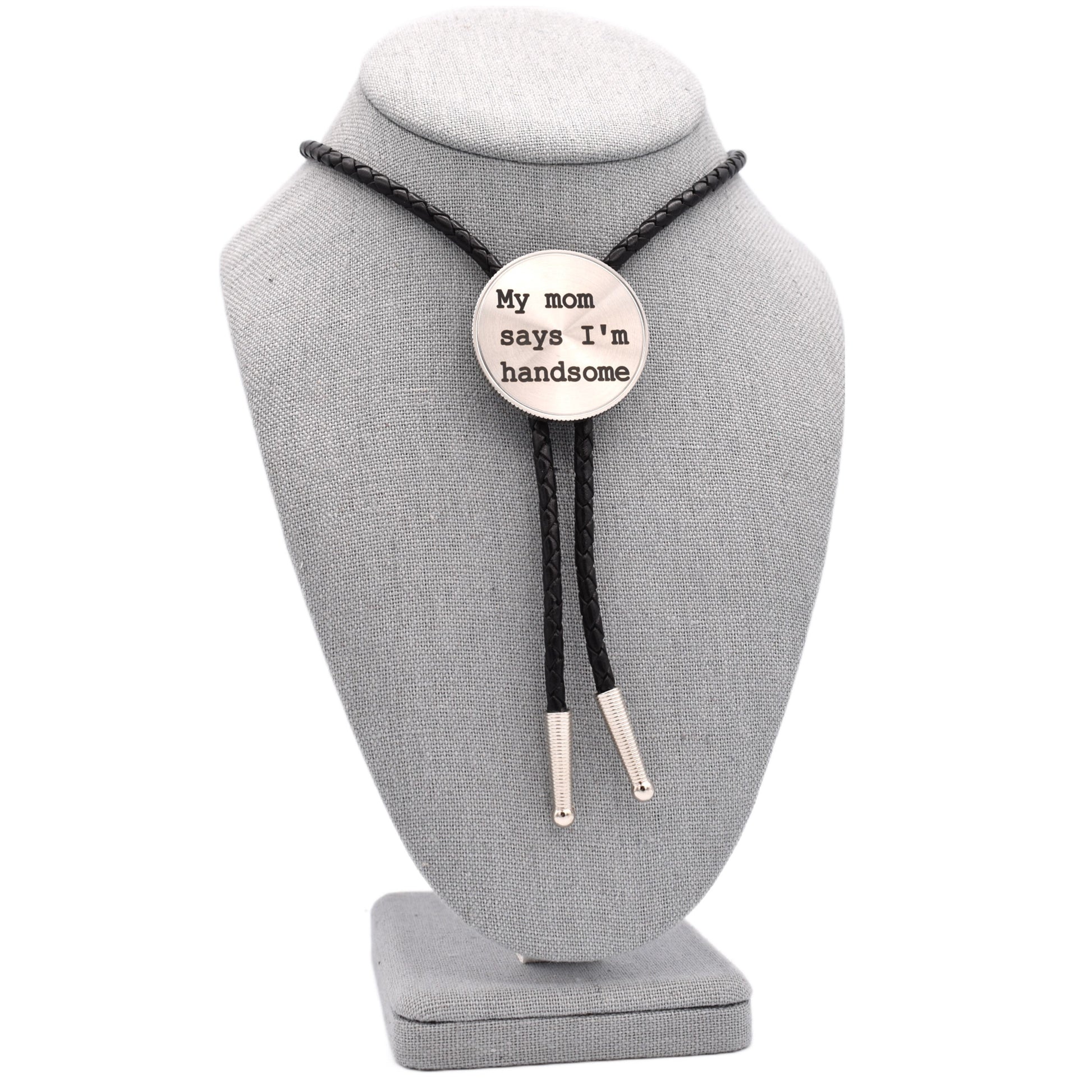 Cowboy wedding tie,western bolo tie,stud bad mother,beef cake bolo,giddy up cowboy,mama tried,funny joke words,dark humor,self depricating,humor dad joke,pickup lines,beefcake bolo tie,giddy up bolo
