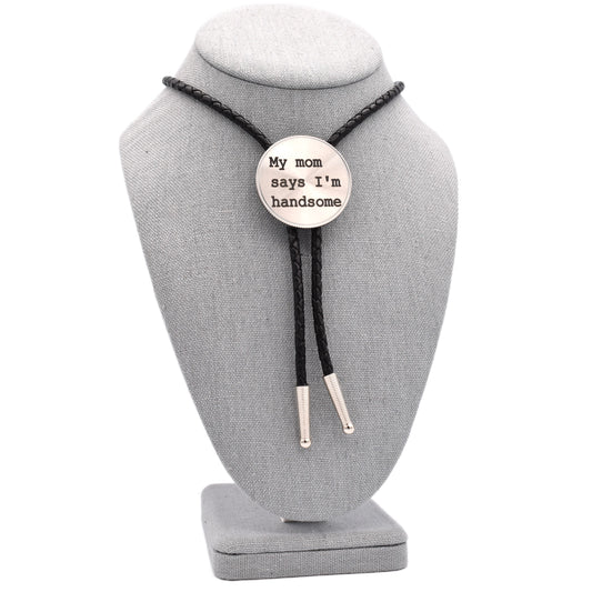 Cowboy wedding tie,western bolo tie,stud bad mother,beef cake bolo,giddy up cowboy,mama tried,funny joke words,dark humor,self depricating,humor dad joke,pickup lines,beefcake bolo tie,giddy up bolo