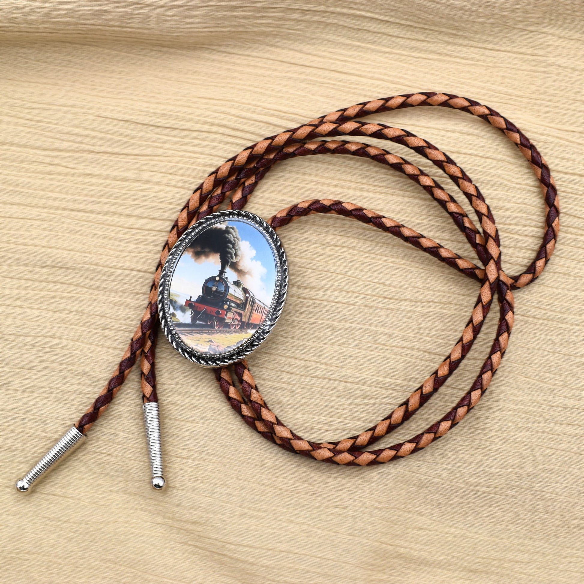 train railroad bolo tie