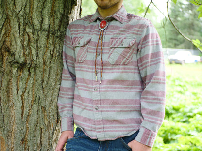 Red Jasper Stone Bolo Tie