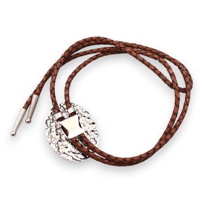 Lace Agate Stone Bolo Tie