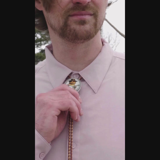This is the correct way to wear a bolo tie