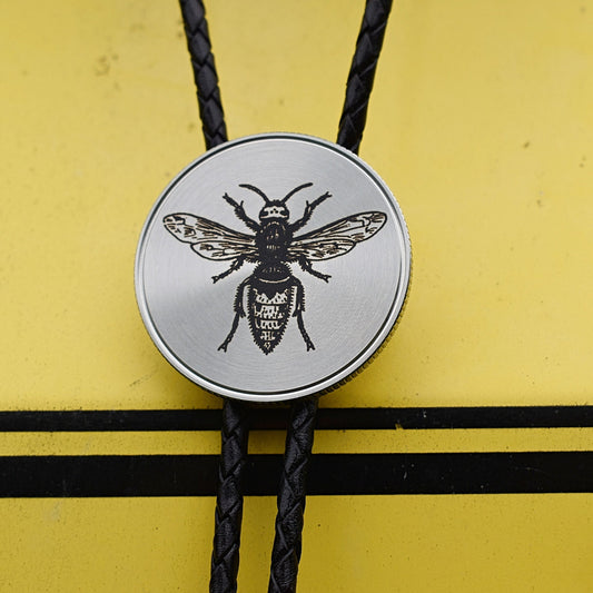 Bolo Tie,beekeeper suit,honey bee art,honeybee jewelry,beekeeper shirt hat,hornet bug insect,paper wasp nest,wasp nest jewelry,hornet bolo tie,belt buckle,earrings sticker pin,hornet jewelry,Cowboy wedding tie