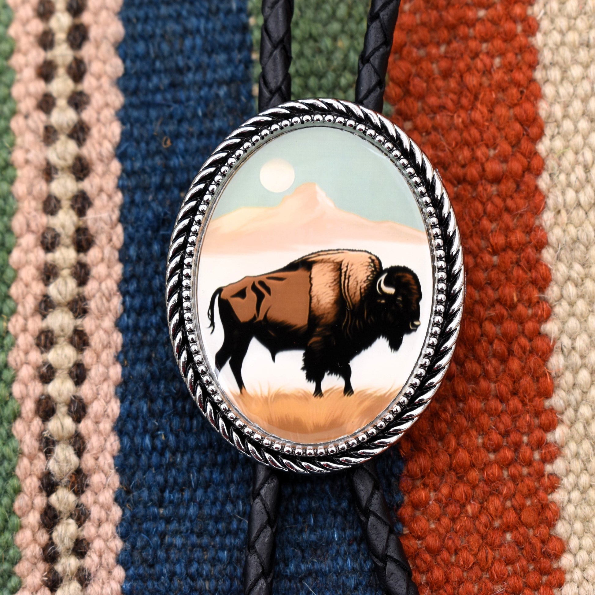 western wedding tie,handmade bolo tie,bola string bolo tie,western lariat bolo,mens bolo tie man,womens ladies bolo,custom personalized,black tie brown tie,cowboy bolo tie,american bison herd,buffalo bolo tie,buffalo belt buckle,southwestern bolo